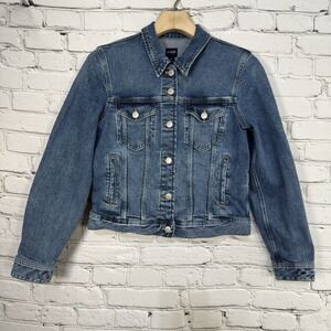 J. Crew Factory Classic Jean Jacket M Denim Trucker BA036 Re-Imagined‎